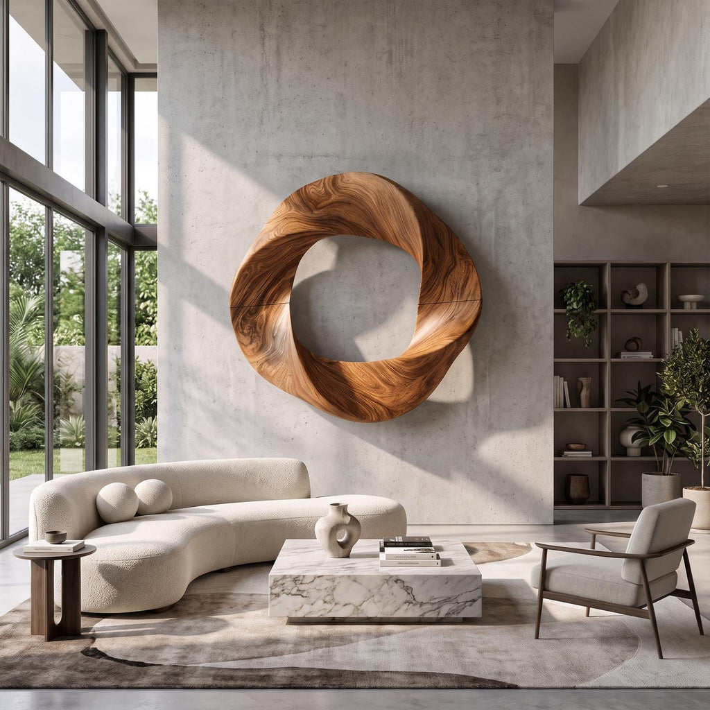 Contemporary Interlocking Circle Wall Art For Hallway And Bedroom SINLKIWA166