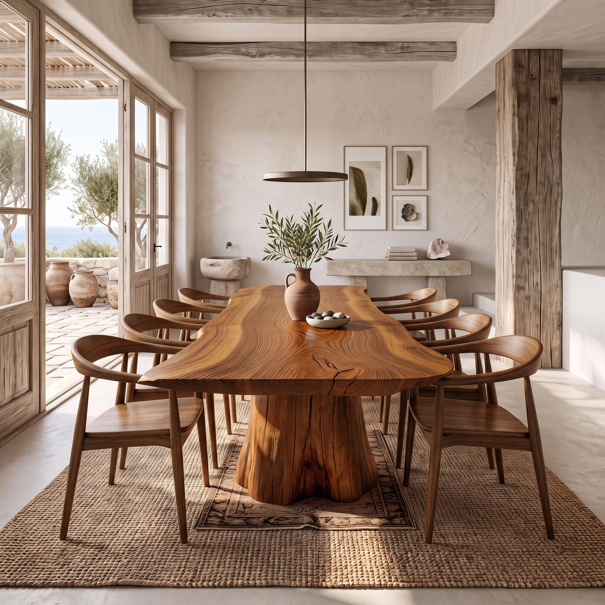 Rustic Dining Table For Dining Room Or Family Space