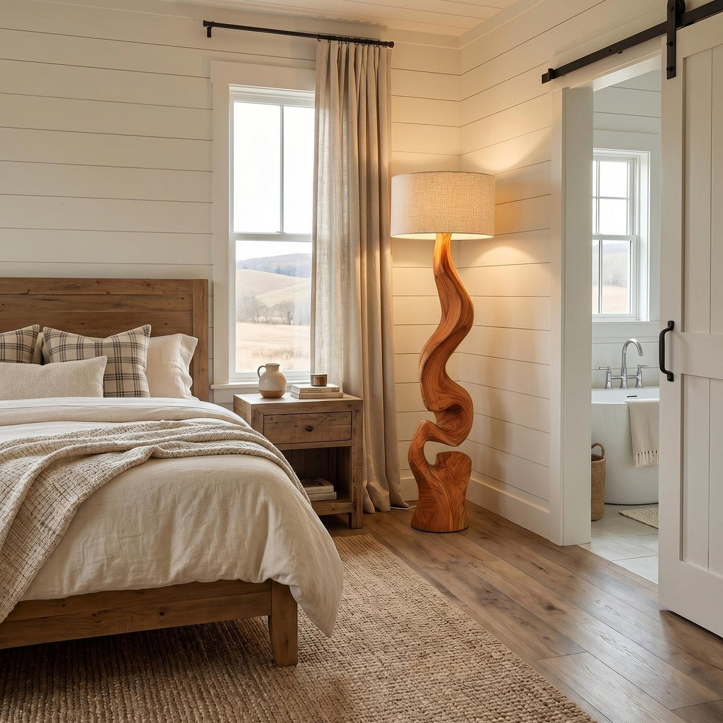 Sculptural Twist Lamp Base Living Room And Bedroom