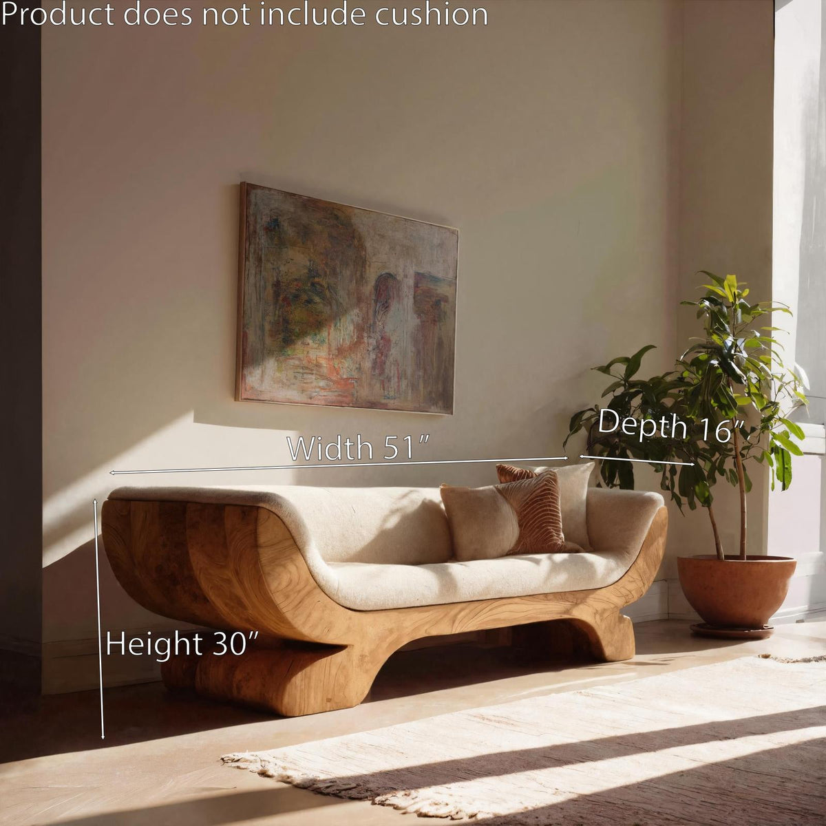 Handcrafted Sculptural Sofa For Living Room Or Lounge