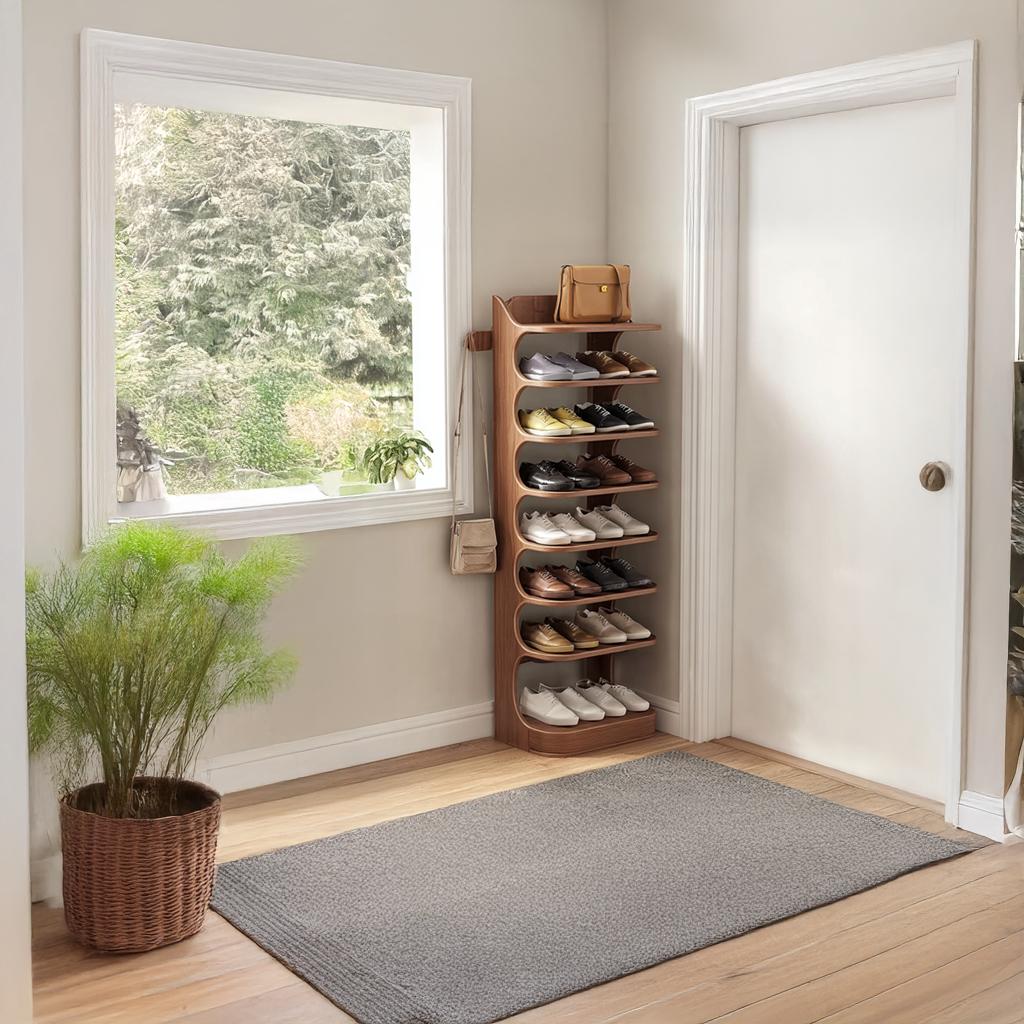 Custom Shoe Rack Solid Wood Decor Home Gitf