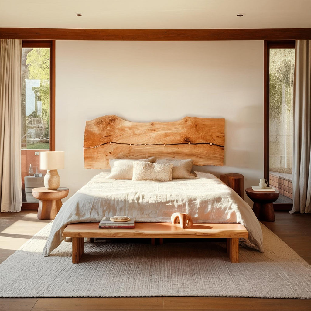 Rustic Wall Mounted Headboard For Bedroom And Home Space