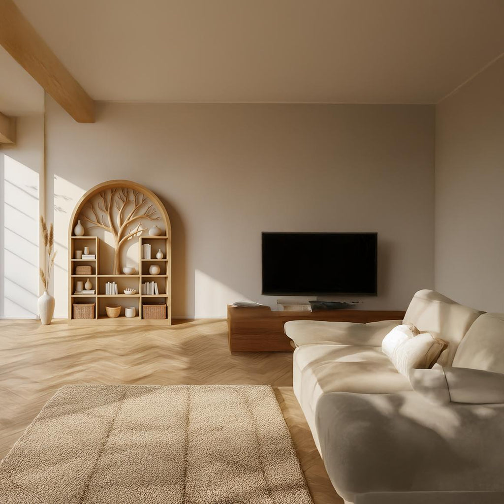 Scandinavian Rustic Display Storage Cabinet Living Room And Office