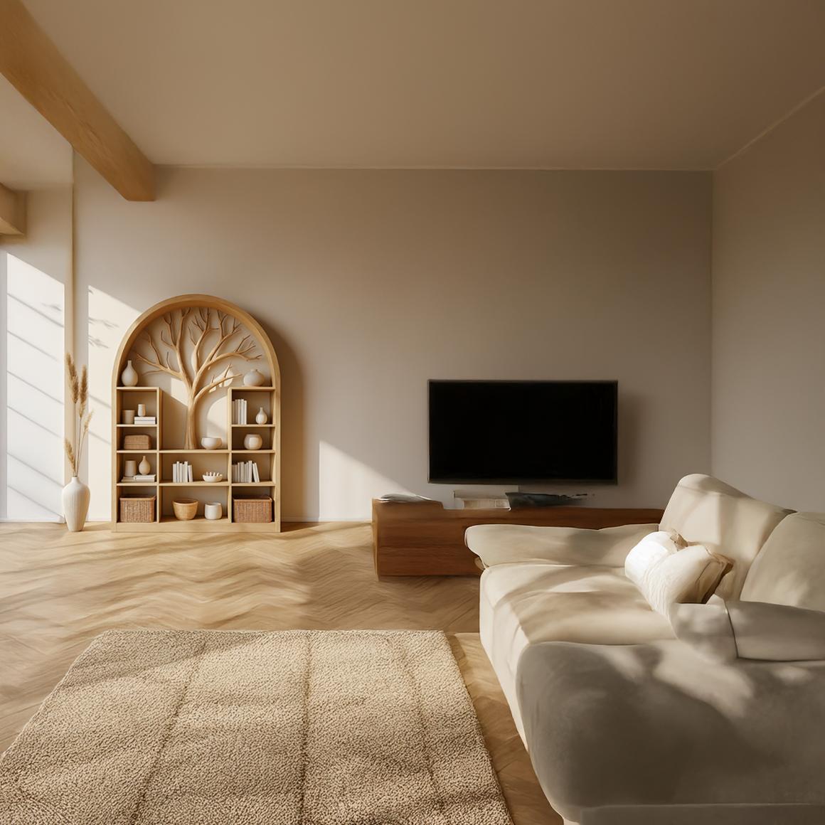 Scandinavian Rustic Display Storage Cabinet Living Room And Office