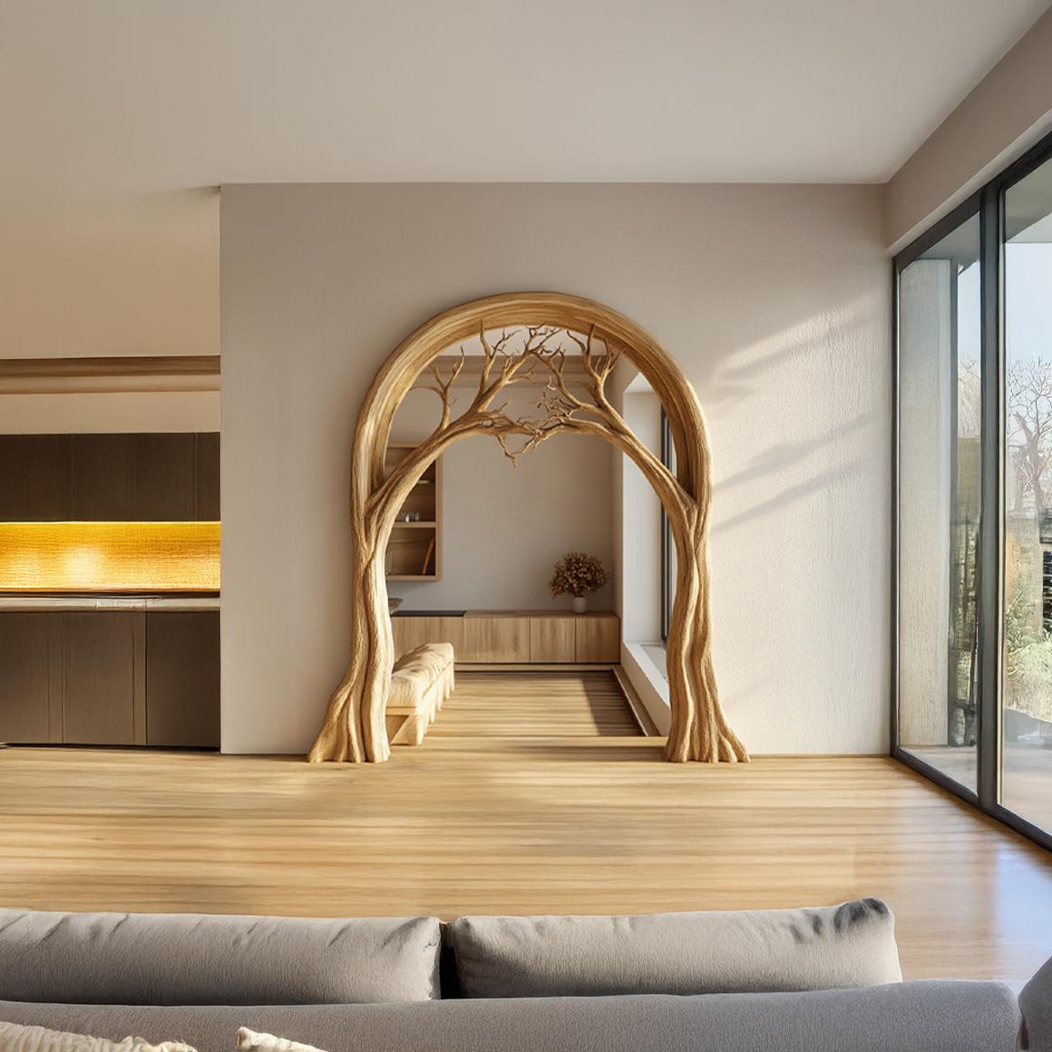 Organic Sculptural Archway For Interior Space Or Entryway