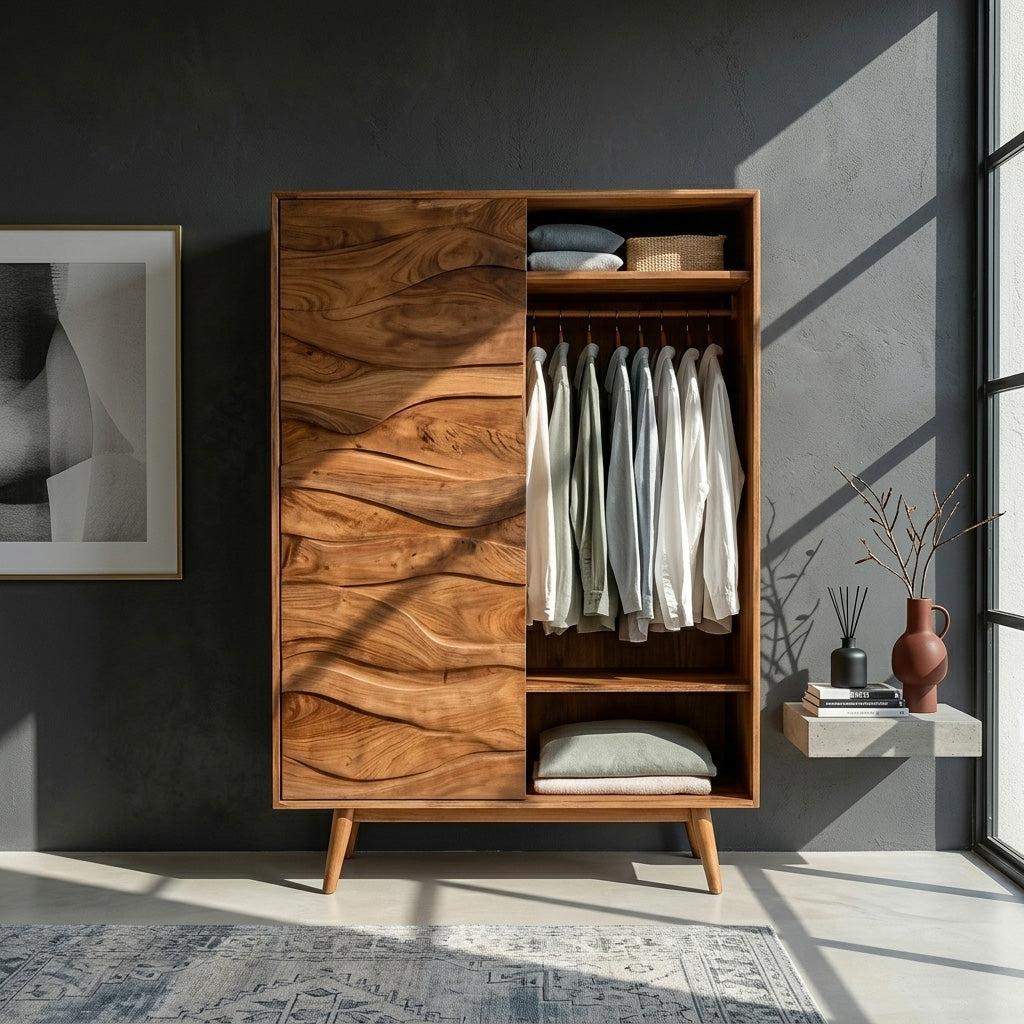 Artistic Sculptural Wardrobe For Bedroom Decor Interior