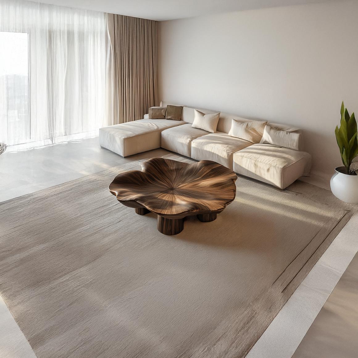 Organic Sculptural Flower Coffee Table Living Room Lounge Room