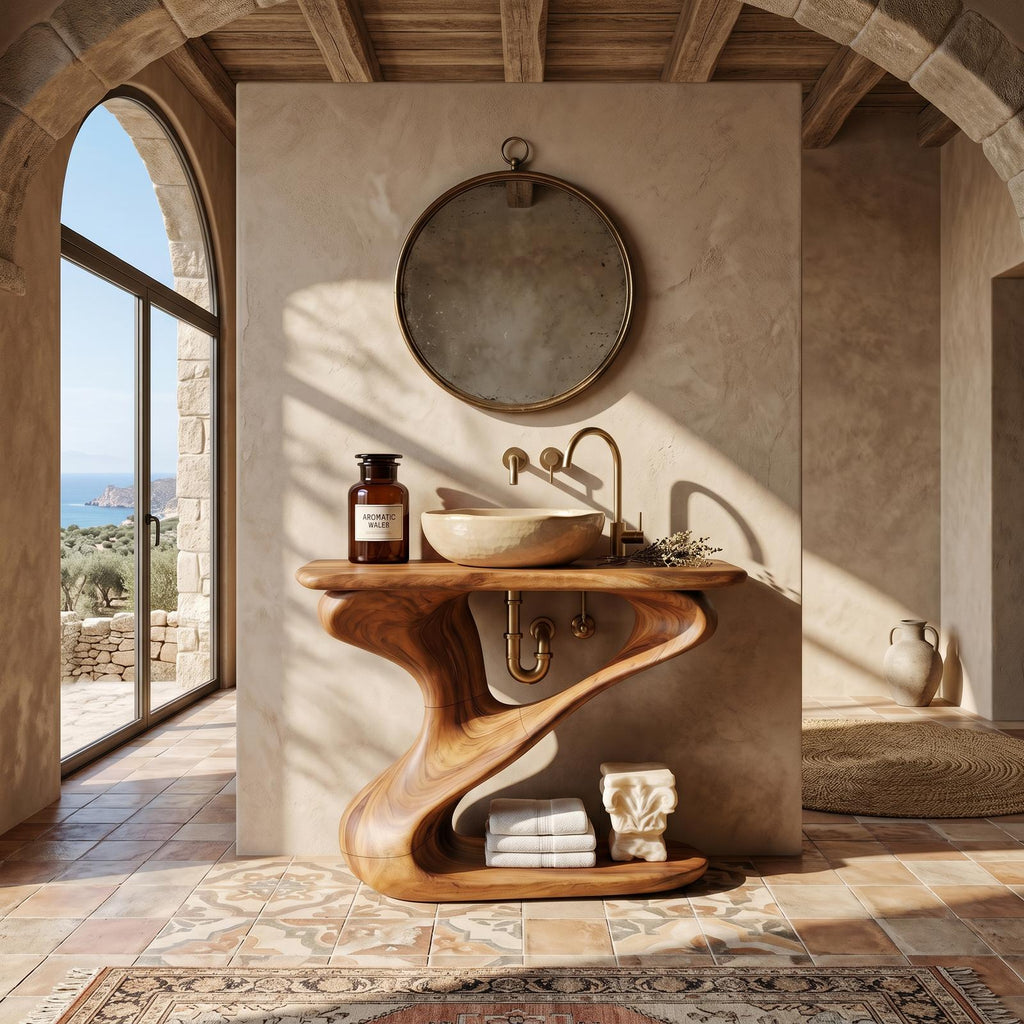 Rustic Live Edge Vanity For Natural Bathroom Design