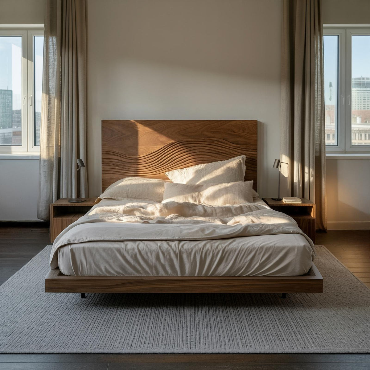 Rustic Sculptural Artistic Headboard For Bedroom Or Personal Space