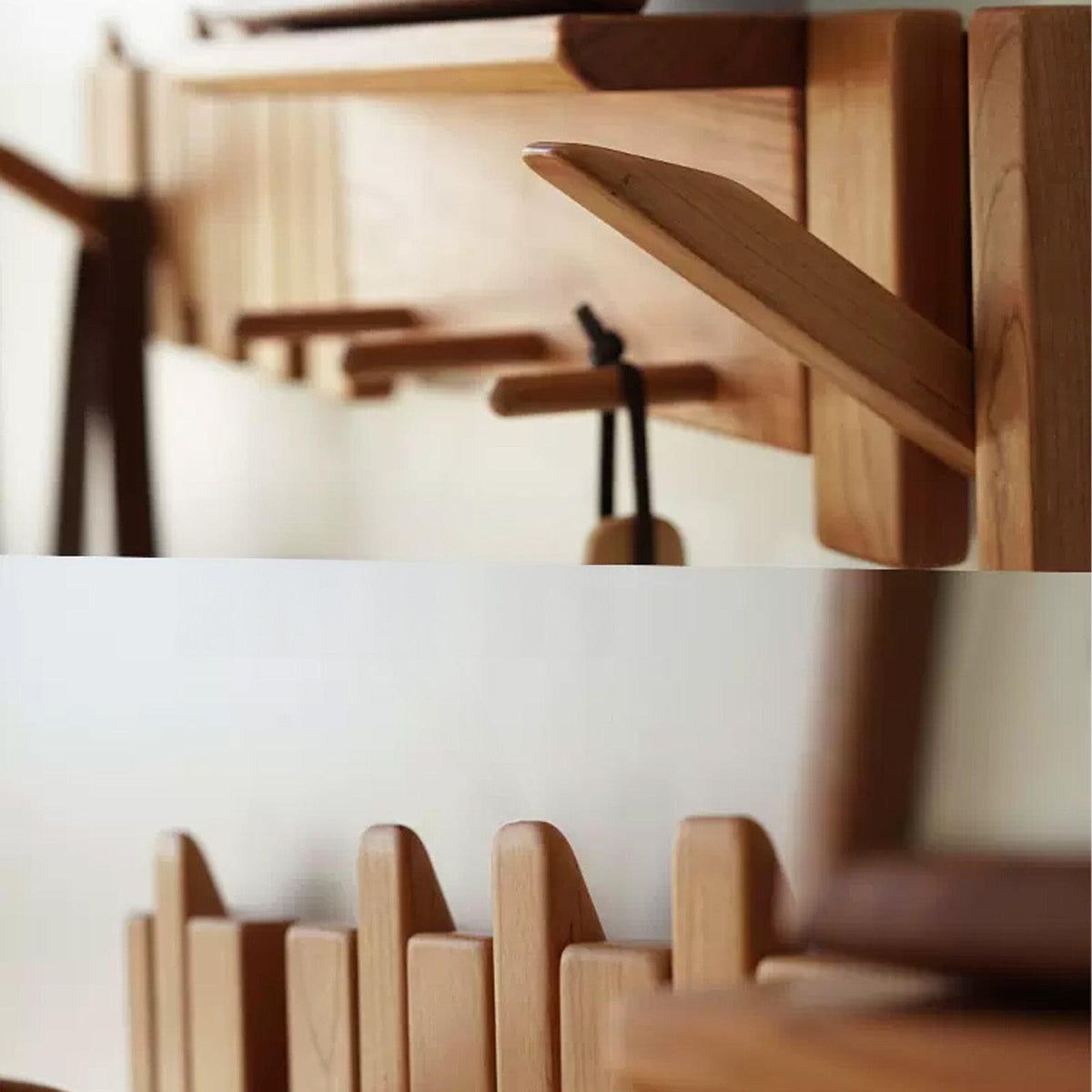 Walnut Coat Hooks For Wall Mount