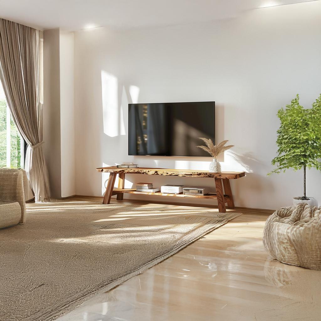 Rustic TV Console Living Room