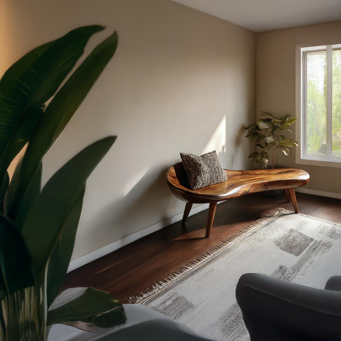 Rustic Wooden Bench Living Room Entryway