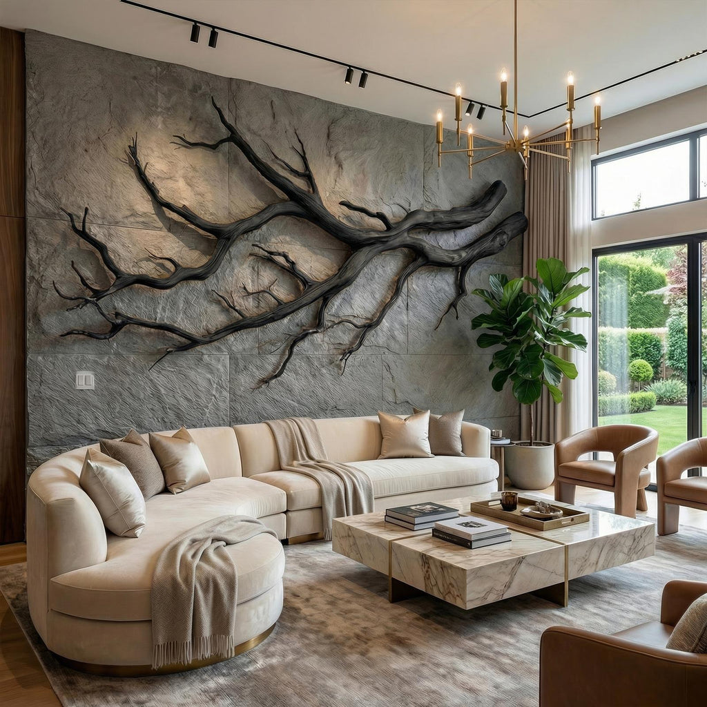Modern Farmhouse Driftwood Branch Wall Decor Living Room