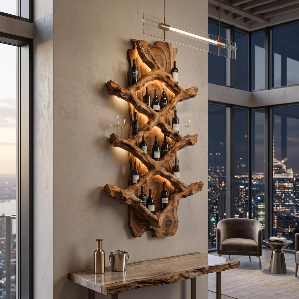 Rustic Wine Holder For Furniture Country Bar Vibe
