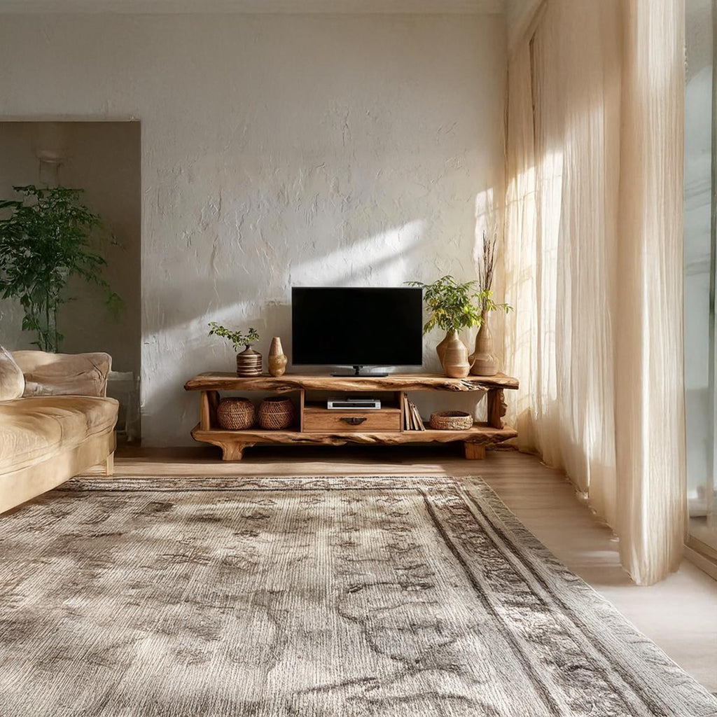 Rustic Live Edge TV Stand Living Room Furniture