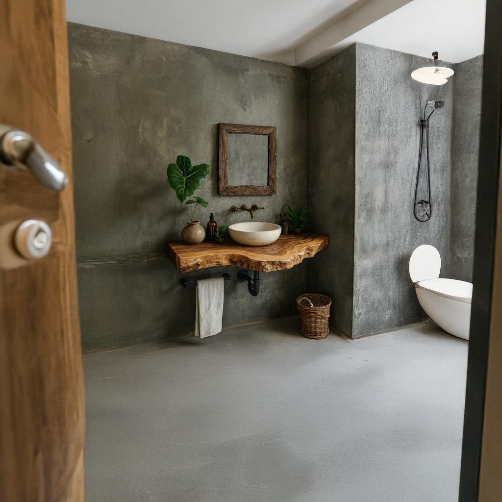 Rustic Single Vanity Bathroom