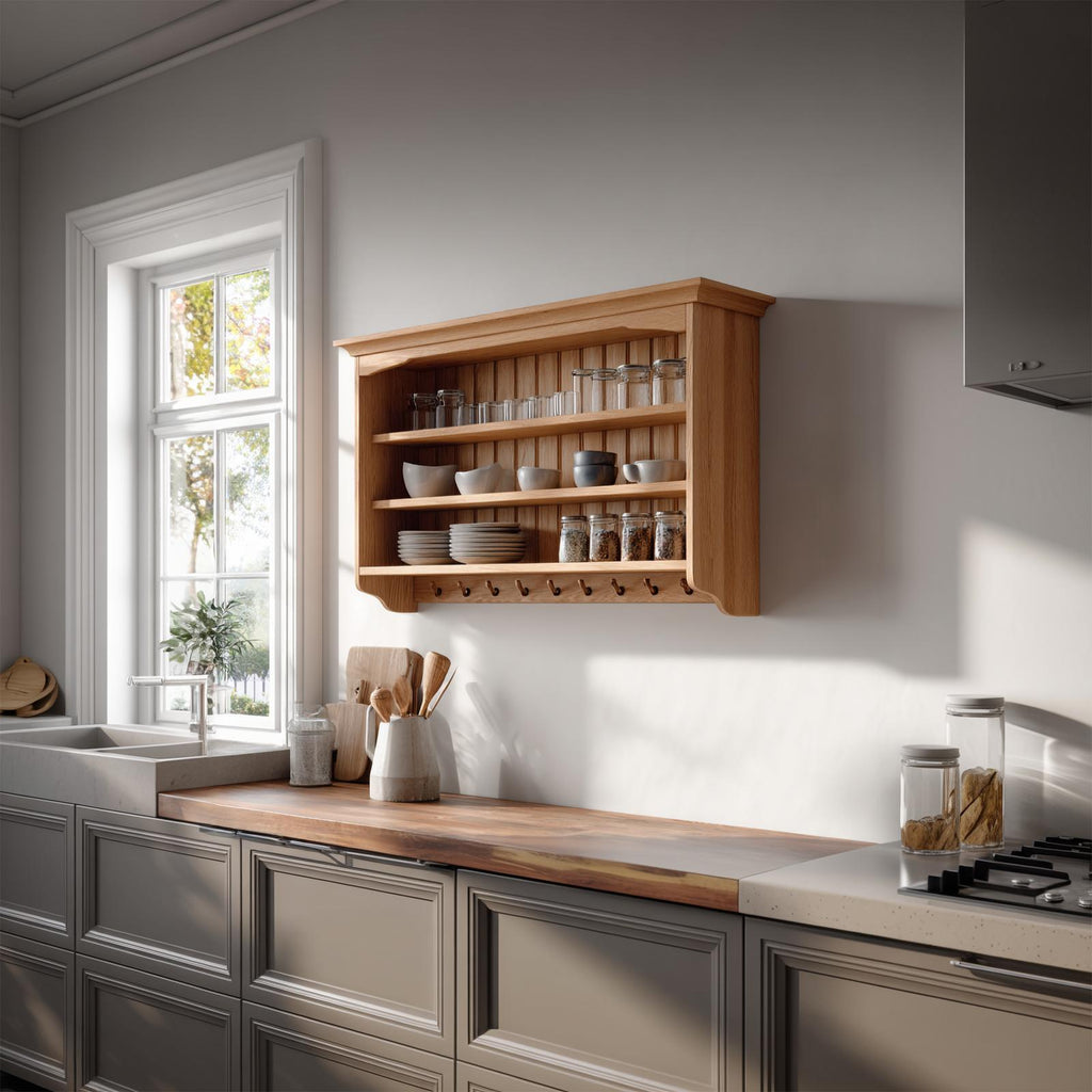 Rustic Wall Storage Cabinet For Kitchen Or Dining Room