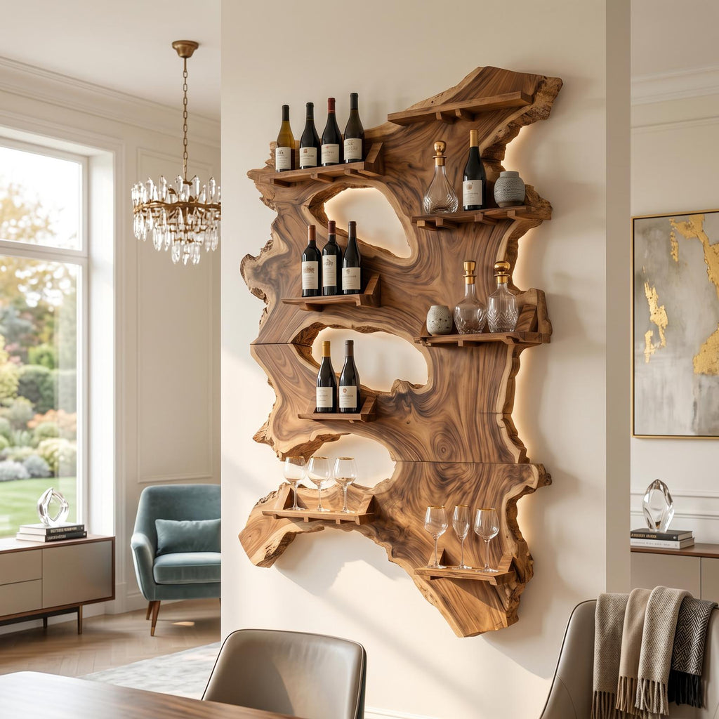 Farmhouse Wine Rack For Furniture Functional Decor