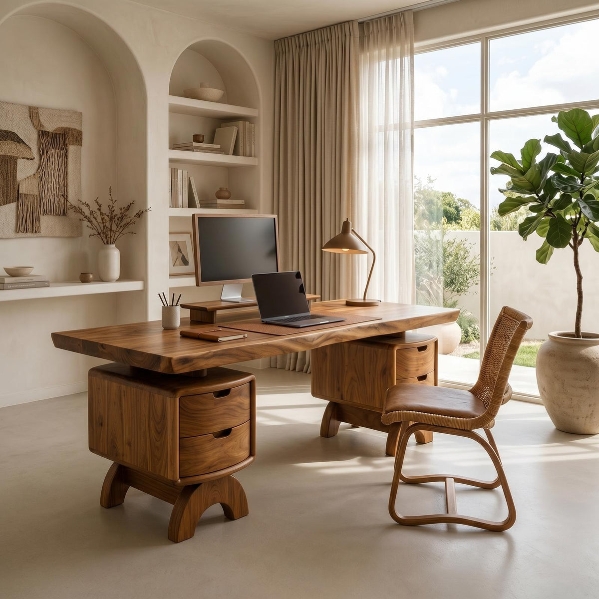 Contemporary Executive Desk Bedroom Office