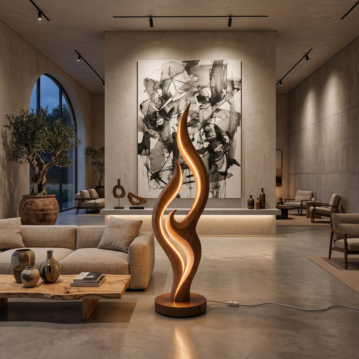 Contemporary Double Wave Lamp For Lounge Area SILDTTNLAM038
