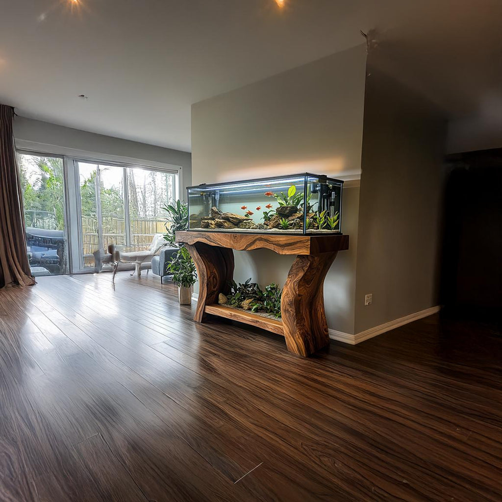 Rustic Organic Luxury Aquarium Stand Living Room Or Sunroom