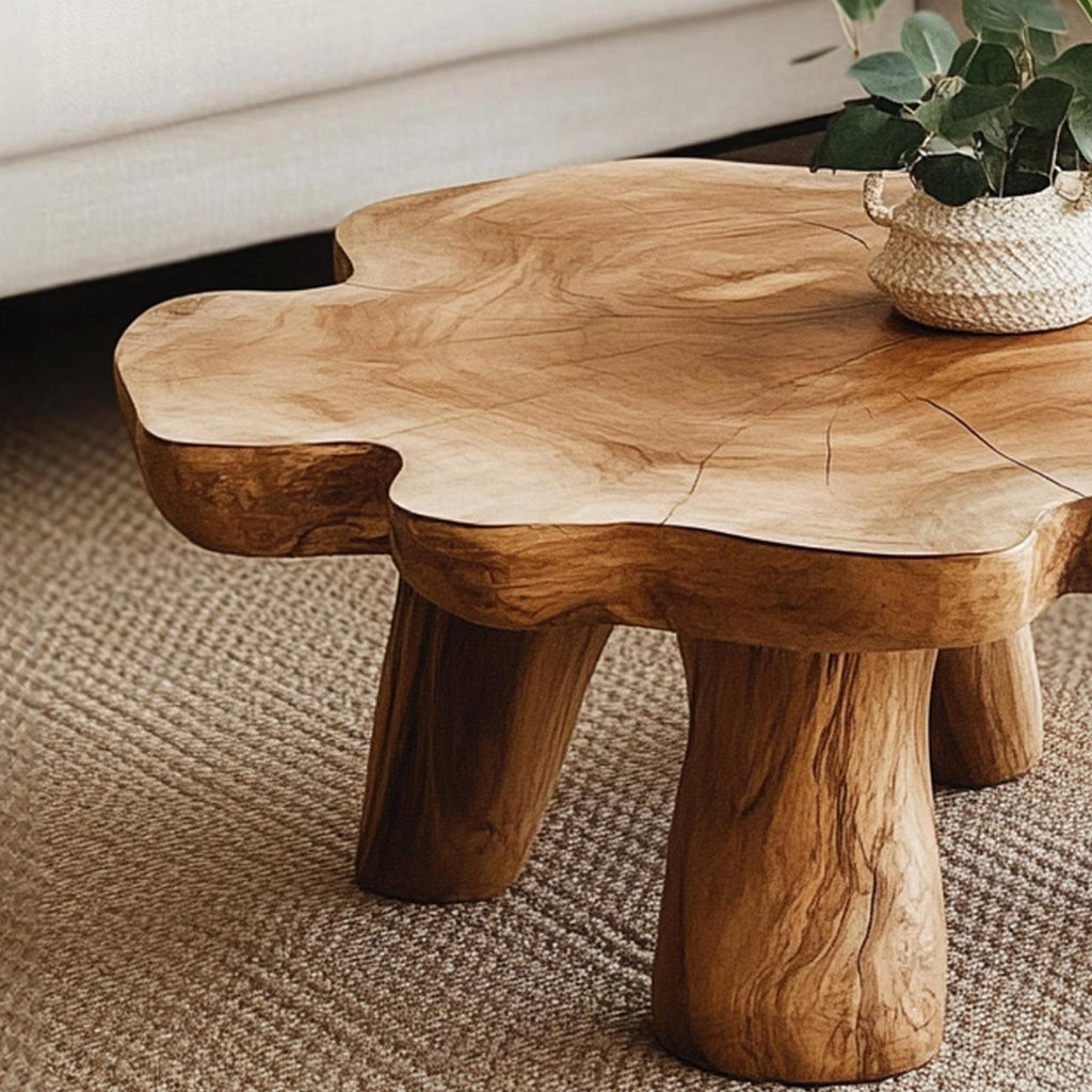 Farmhouse Living Edge Coffee Table With Reclaimed Wood SILDTCF007