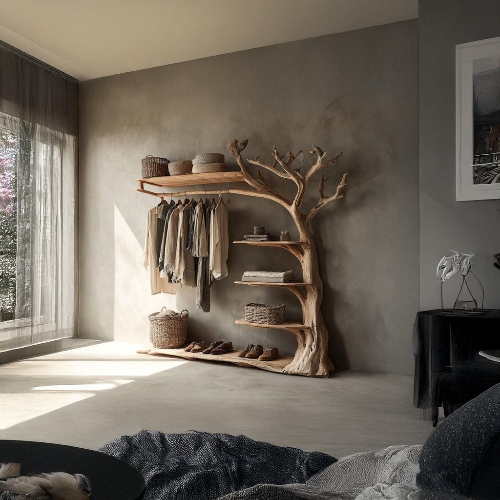 Midcentury Tree Coat Rack Entryway
