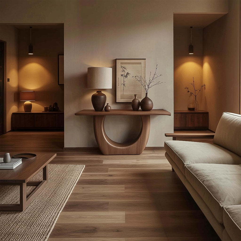 Sculptural Modern Console Table Living Room And Entryway