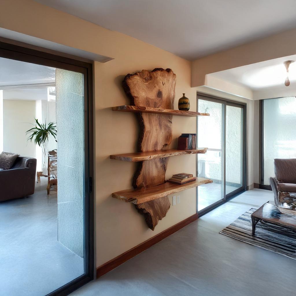 Floating Shelf Set Solid Wood Handmade Gift