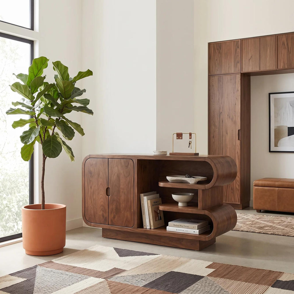 Organic Modern Storage Credenza Living Room