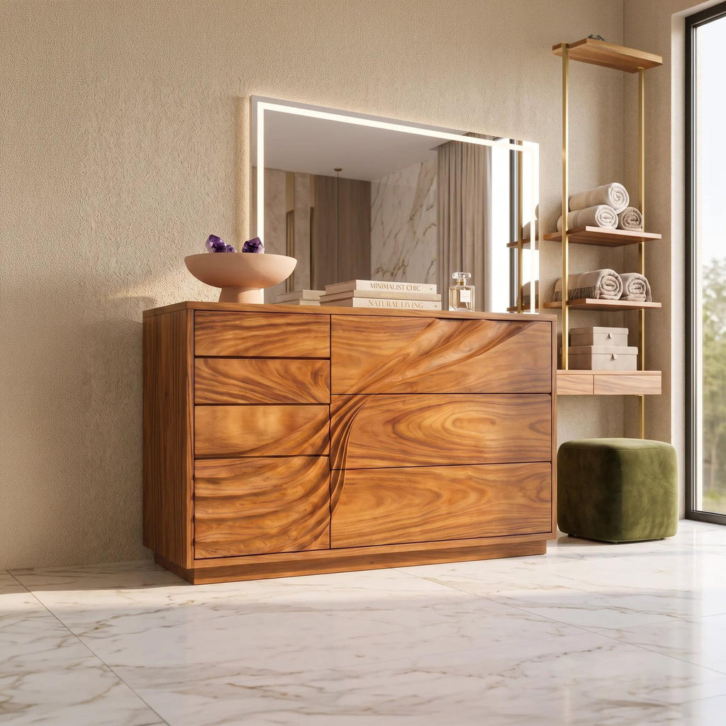 Contemporary Flowing Dresser Drawer For Bedroom Interior SILDTTNDR003
