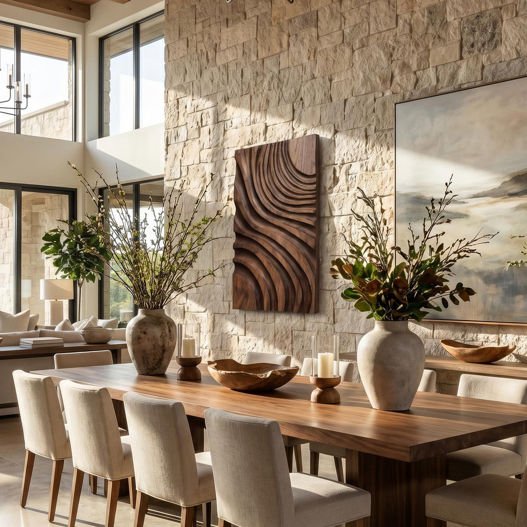 Modern Layered Flow Wall Art For Living Room