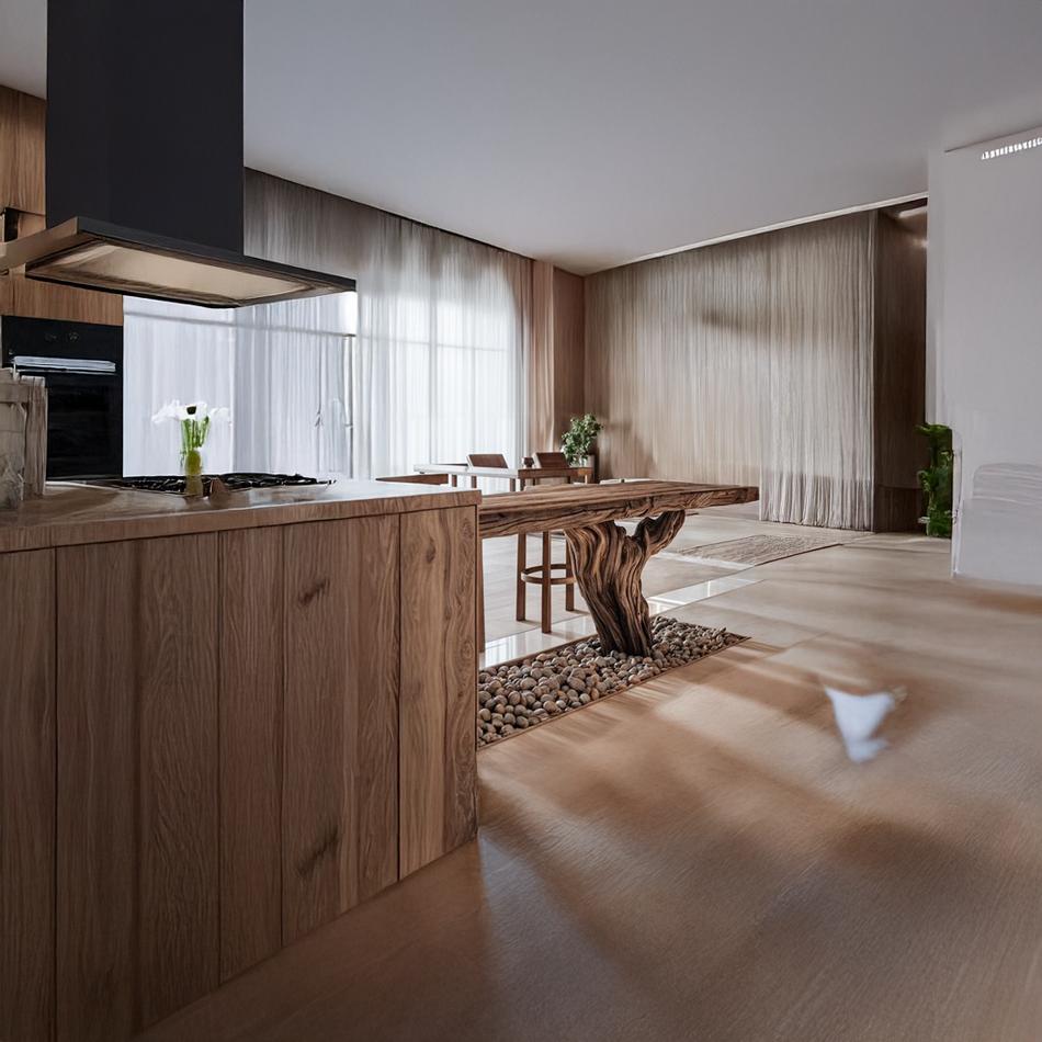 Rustic Tree Island Kitchen Dining SINLSACS124