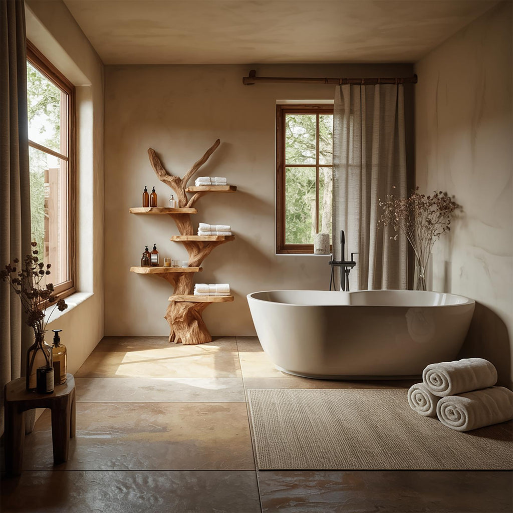 Sculptural Branch Bathroom Shelf Bathroom Interior Spa Display