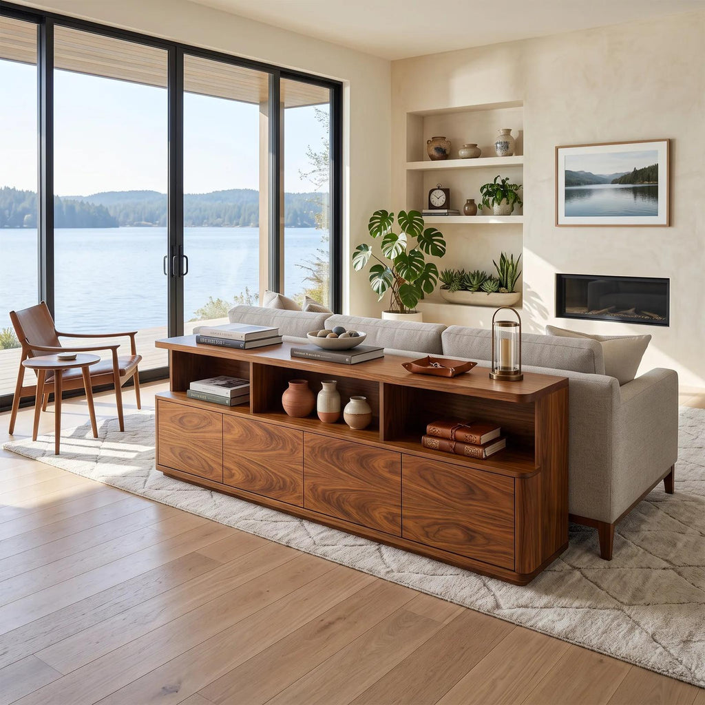 Contemporary Cabinet Console Table For Elegant Entryway