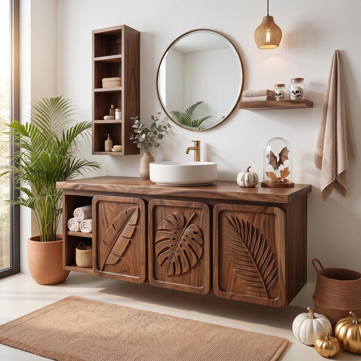 Handcrafted Organic Modern Bathroom Vanity Boutique Hotel