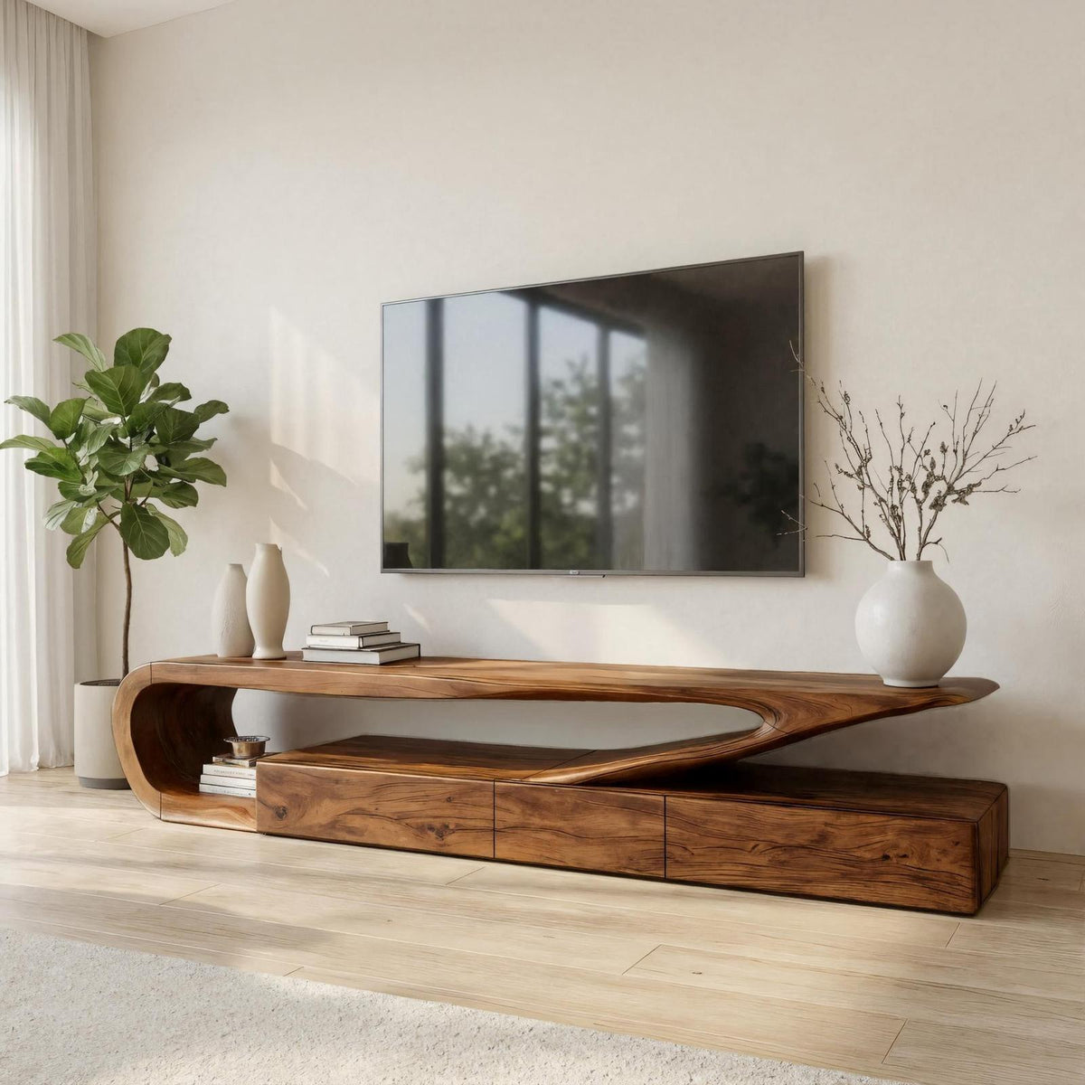 Minimalist TV Console For Living Room