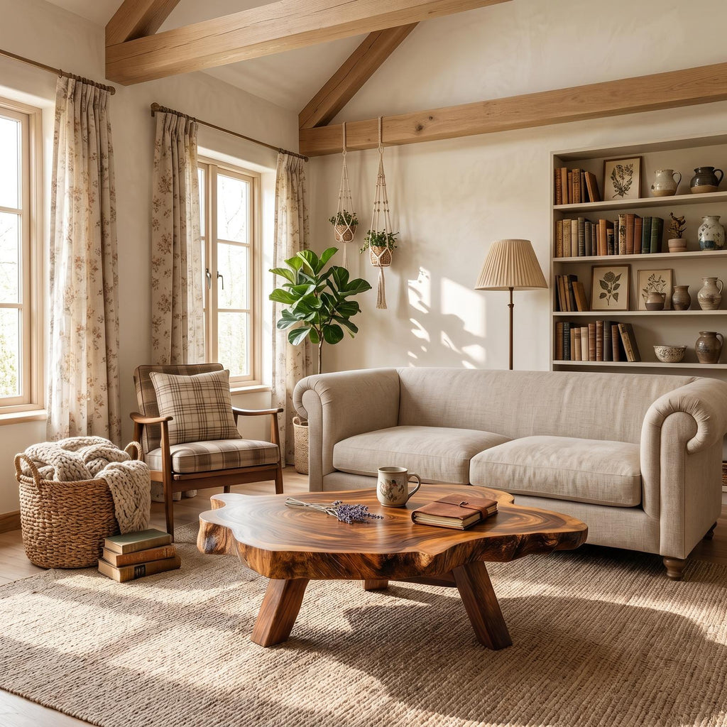 Handcrafted Wood Table For Timeless Living Decor