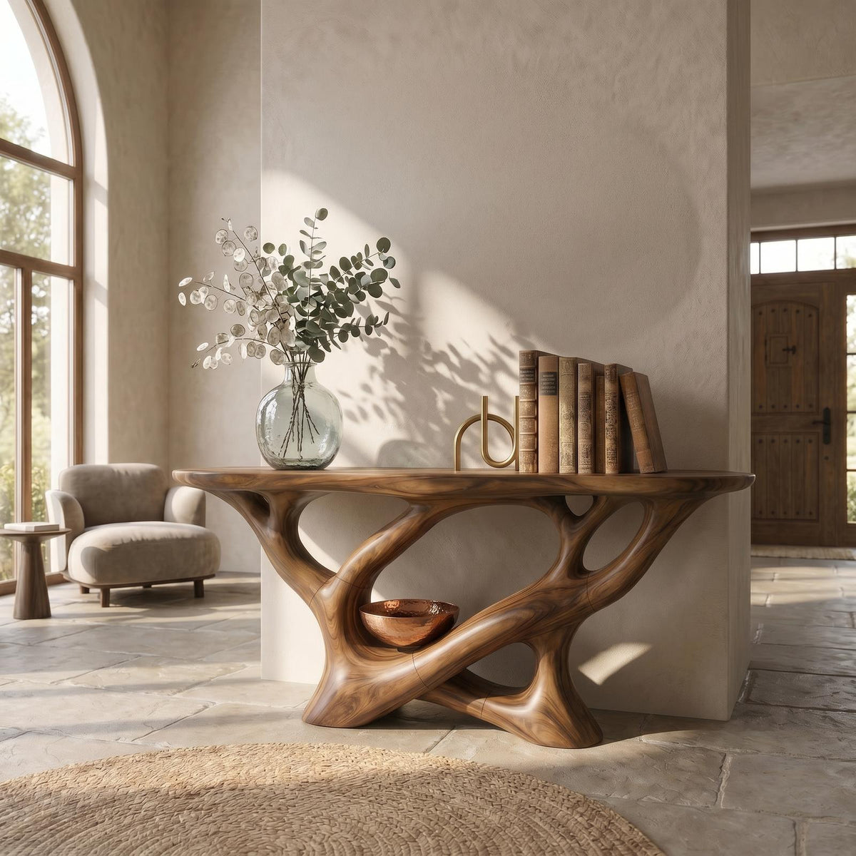 Modern Infinity Console Table Luxury Residence