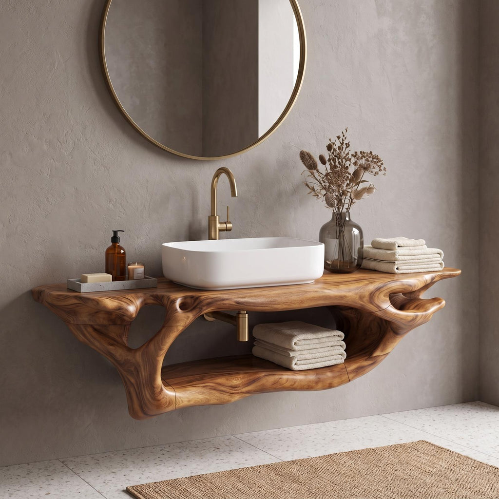 Rustic Bathroom Vanity For Unique Bathroom Makeover