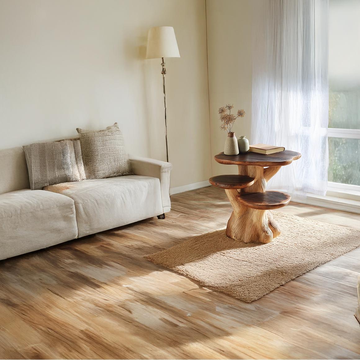 Rustic Mushroom End Table Living Room