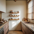 Rustic Wall Mounted Floating Shelf For Kitchen