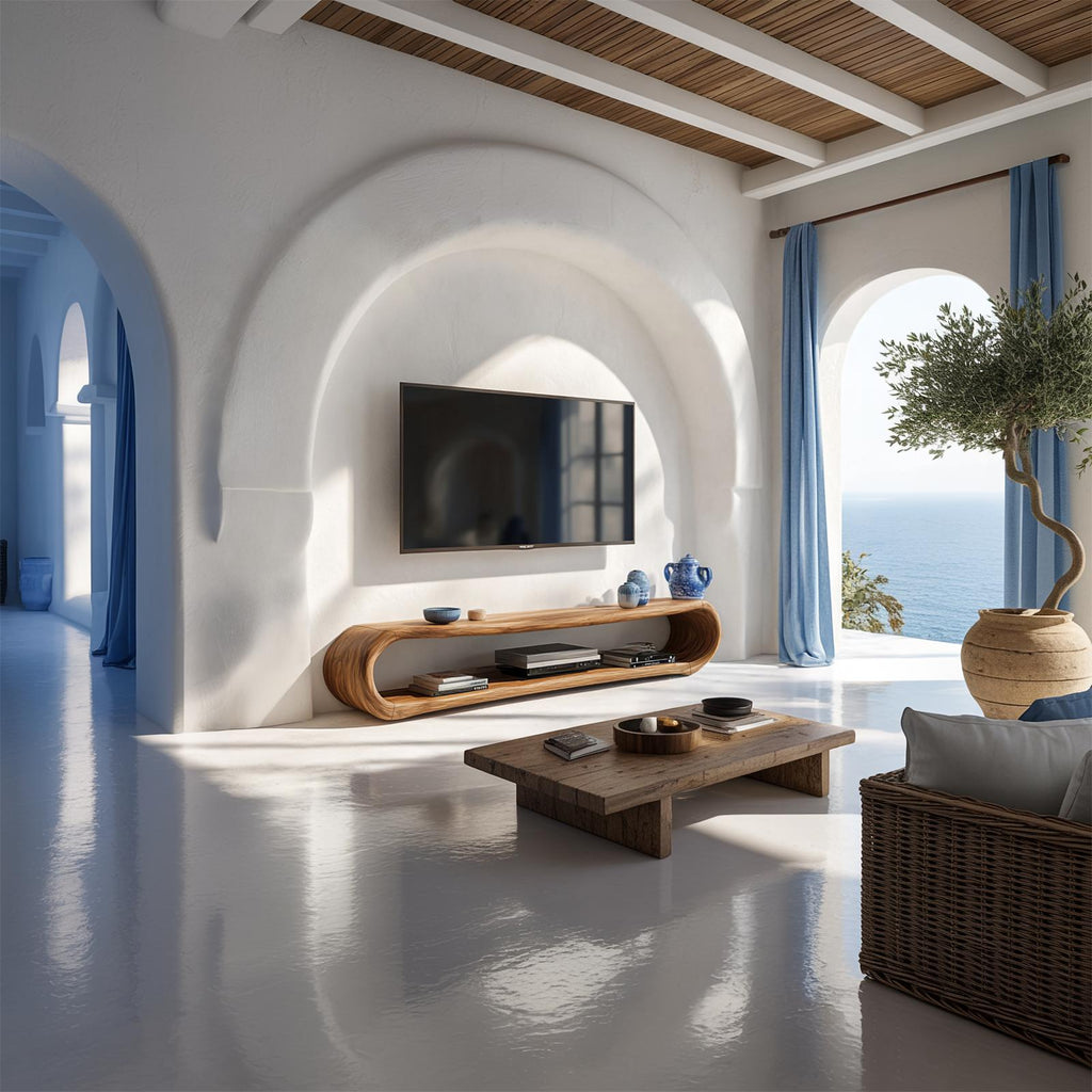 Mediterranean Organic TV Stand Living Room And Bedroom
