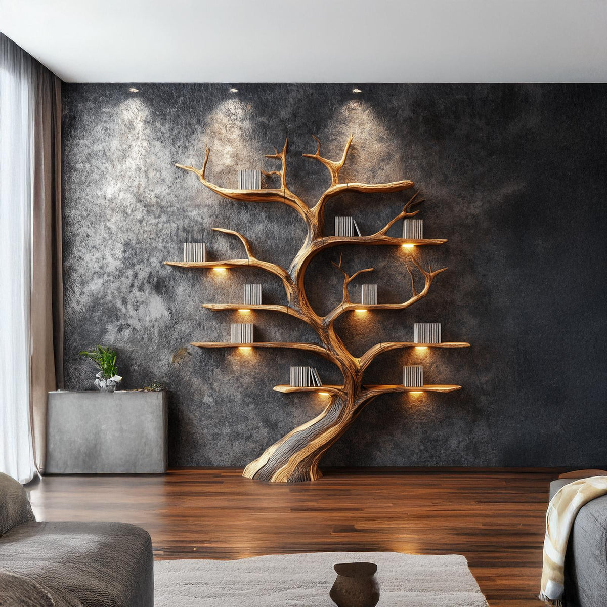Tree Branch Shelf Driftwood Solid Wood Rustic Art Gift