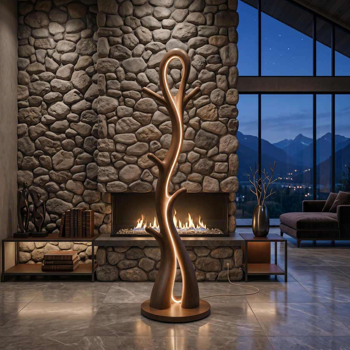 Contemporary Botanical Lamp With Hooks For Lounge SILDTTNLAM016