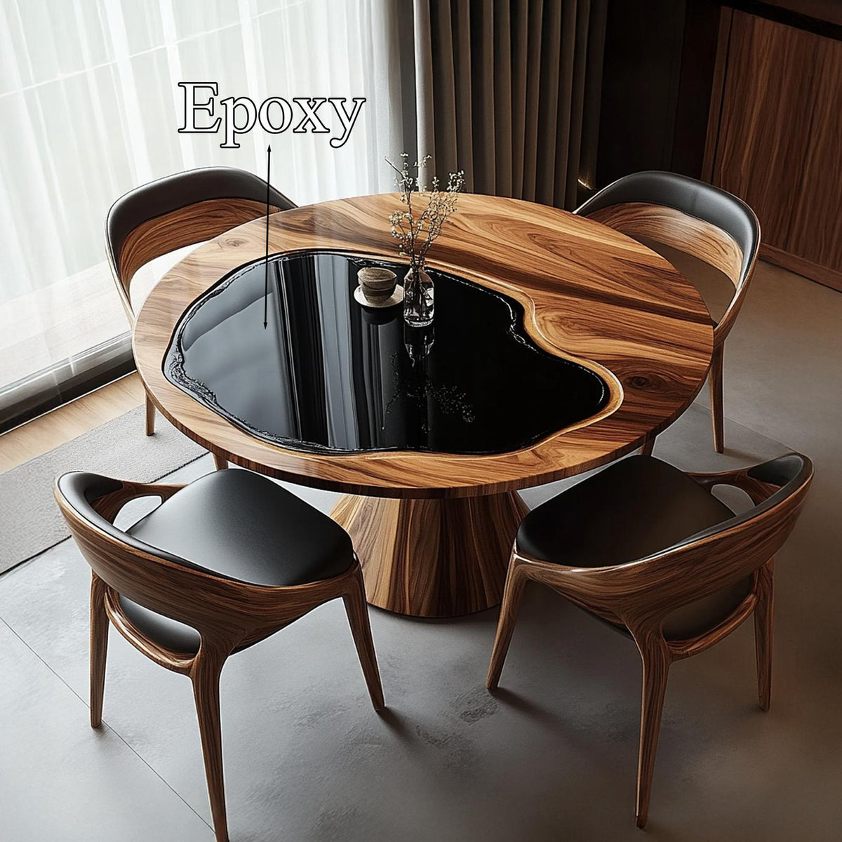 Handmade Round Kitchen Table Home Decor Housewarming Gift
