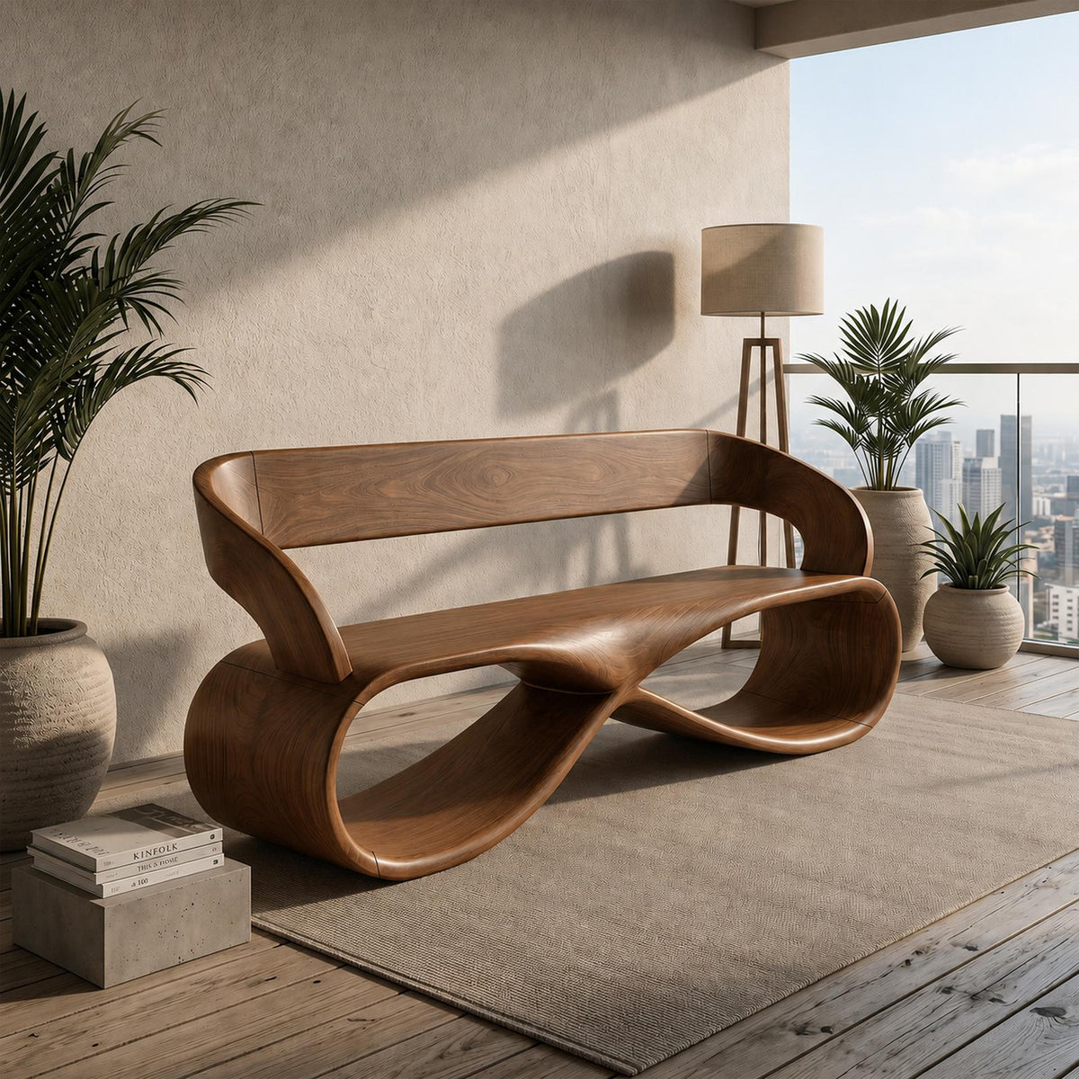 Luxury Solid Wood Bench Designer Interior SILDTTRBEN056