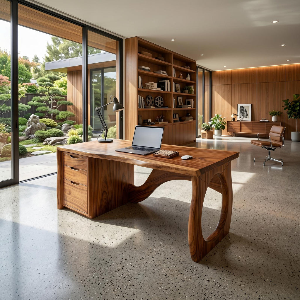 Contemporary Executive Desk Designer Workspace