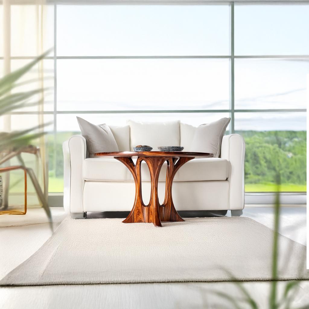 Modern Coffee Table Walnut Wood Living Room Gift