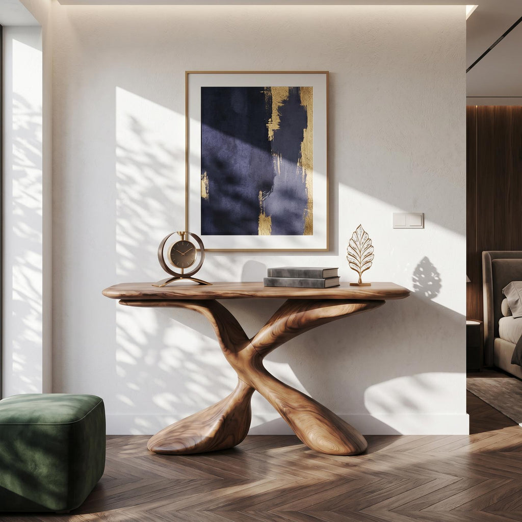 Mid Century Design Console Table For Living Room